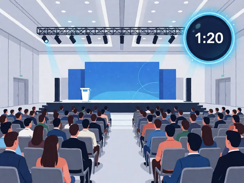 TechCrunch Disrupt 2026 event illustration with countdown timer and conference hall