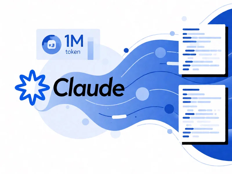Claude Opus 4.6 concept art showing AI workflow improvements with extended context capabilities
