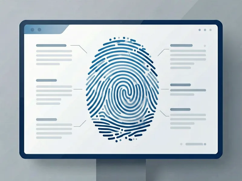 AI watermark detection concept showing digital fingerprint patterns over text lines